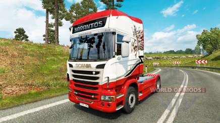 Sarantos de transporte de pele para o Scania truck para Euro Truck Simulator 2