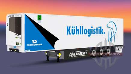 Caminhão de cargas reefer PT TRANS-Danubia para Euro Truck Simulator 2