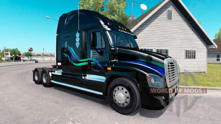 João Christner pele Freightlin caminhão Cascadia para American Truck Simulator