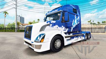 Azul pele de Tubarão para a Volvo caminhões VNL 670 para American Truck Simulator