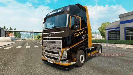 Ouro preto pele para a Volvo caminhões para Euro Truck Simulator 2