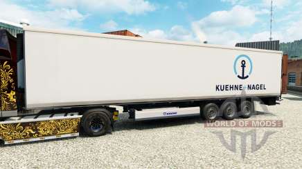 Pele Kuehne & Nagel para o semi-refrigerados para Euro Truck Simulator 2