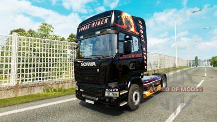 Motoqueiro fantasma pele para o Scania truck para Euro Truck Simulator 2