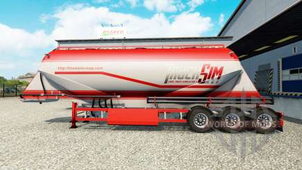 TruckSim pele do semi-reboque-caminhão de cimento para Euro Truck Simulator 2