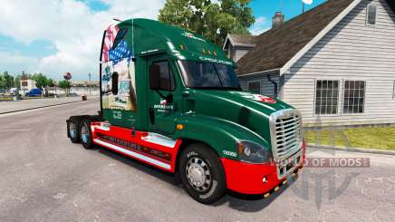 Скин INTERSTATE 80 Anos на Freightliner Cascadia para American Truck Simulator