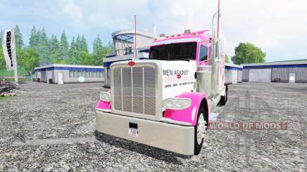 Peterbilt 388 [breast cancer] para Farming Simulator 2015