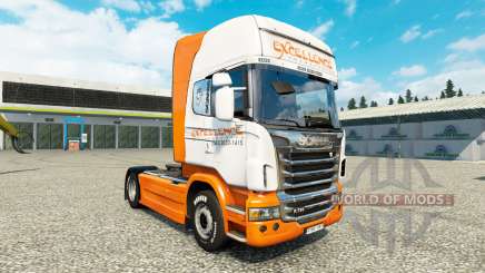 Excelência Transportes pele para o Scania truck para Euro Truck Simulator 2