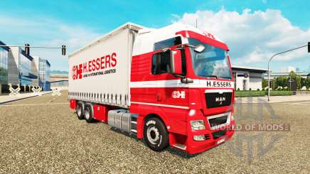 H. Essers de pele para HOMEM TGX caminhão trator Tandem para Euro Truck Simulator 2