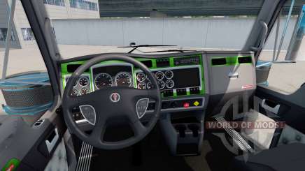 Interior Verde-cinza para Kenworth W900 para American Truck Simulator