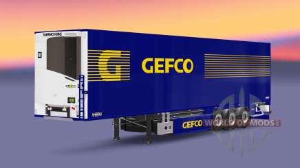 Semi-reboque frigorífico Chereau Gefco para Euro Truck Simulator 2