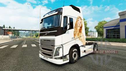 Jennifer Lawrence pele para a Volvo caminhões para Euro Truck Simulator 2