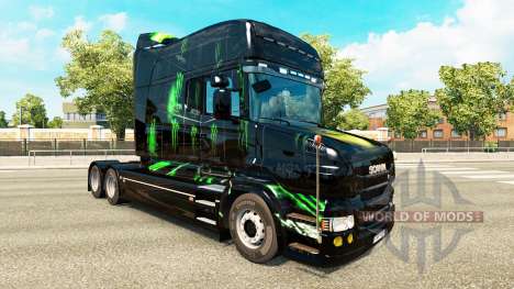 Monster Energy pele para a Scania T unidade de t para Euro Truck Simulator 2