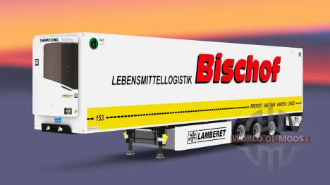 Caminhão de cargas reefer PT Bispo para Euro Truck Simulator 2