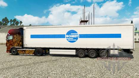 Schmidt Heilbronn pele para engate de reboque para Euro Truck Simulator 2