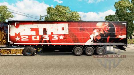 Pele Metro 2033 no semi para Euro Truck Simulator 2