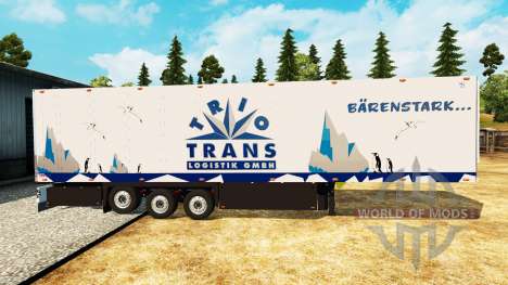 Semi-reboque frigorífico Schmitz Trio de Trans para Euro Truck Simulator 2