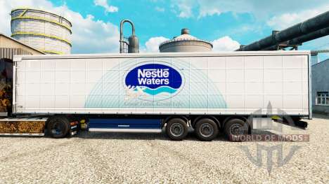 A nestlé Waters pele para reboques para Euro Truck Simulator 2