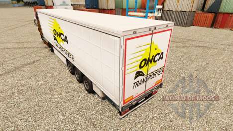 Onca Transportes pele para reboques para Euro Truck Simulator 2