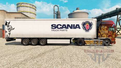 Pele Scania Truck Peças para semi-reboques para Euro Truck Simulator 2