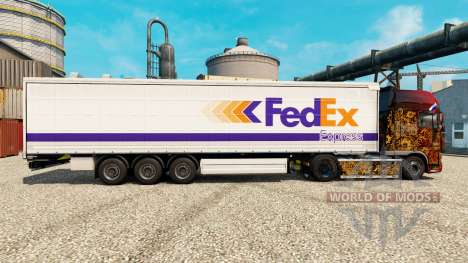 A FedEx pele para reboques para Euro Truck Simulator 2