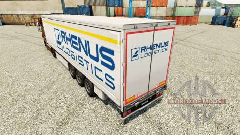Rhenus Logística pele para reboques para Euro Truck Simulator 2