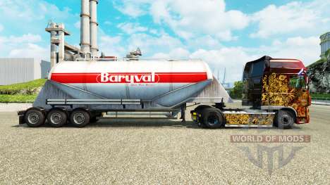 Pele Baryval semi-reboque de cimento para Euro Truck Simulator 2