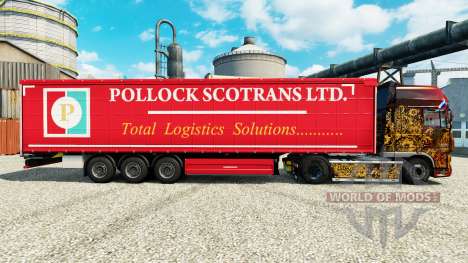 Pele Pollock Scotrans Ltd. na semi para Euro Truck Simulator 2