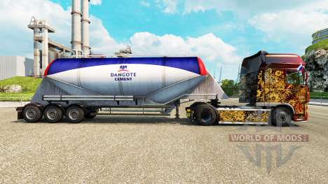 Pele Dangote Cement cimento semi-reboque para Euro Truck Simulator 2