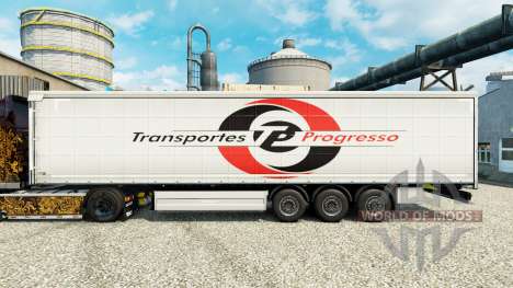 Pele Transportes Progresso na semi para Euro Truck Simulator 2