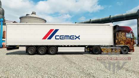 Pele Cemex para reboques para Euro Truck Simulator 2