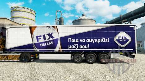 Pele Correcção Hellas no semi para Euro Truck Simulator 2