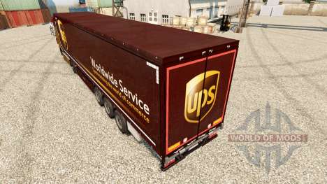 Pele United Parcel Service para reboques para Euro Truck Simulator 2