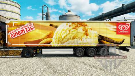 Langnese pele para reboques para Euro Truck Simulator 2