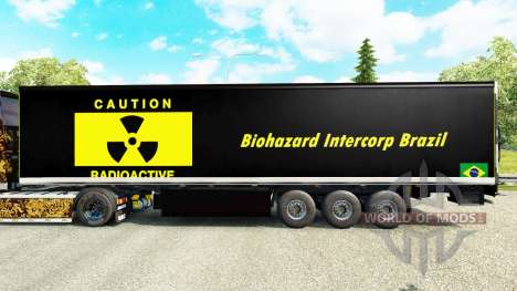 Pele Biohazard Intercorp Brasil na semi para Euro Truck Simulator 2