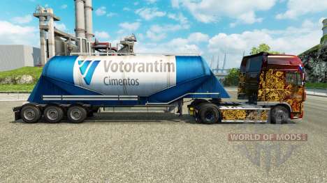 A pele da Votorantim cimentos semi-reboque para Euro Truck Simulator 2