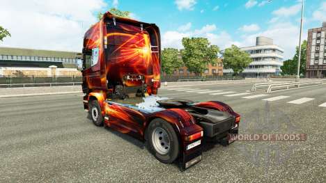 Incêndio Efeito de pele para o Scania truck para Euro Truck Simulator 2