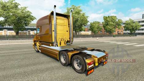 Metalizado pele para a Scania T caminhão para Euro Truck Simulator 2