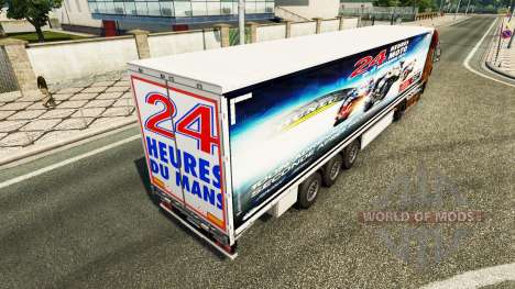 Pele 24 horas de le mans de MOTOCICLETAS, reboqu para Euro Truck Simulator 2
