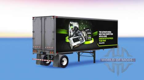 Pele NVidia GTX 980 Ti no trailer para American Truck Simulator