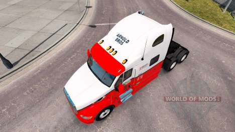 A pele Arnold Bros trator Peterbilt 387 para American Truck Simulator