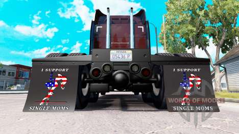 Guarda-lamas eu Apoio a Mães solteiras v2.0 para American Truck Simulator