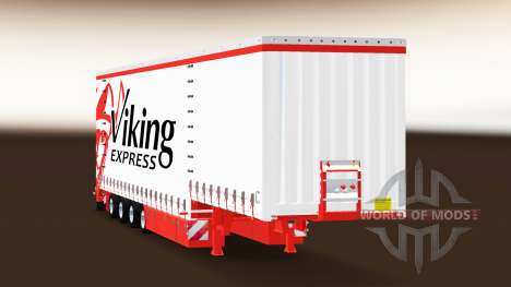 Cortina semi-reboque Krone Viking Express para Euro Truck Simulator 2
