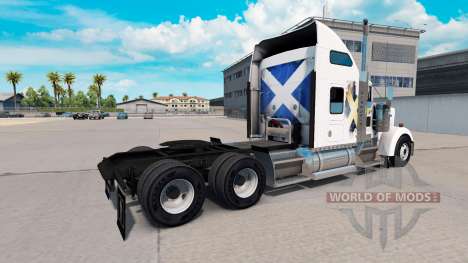 Pele Escócia no caminhão Kenworth W900 para American Truck Simulator