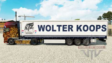 Wolter Koops pele para cortina semi-reboque para Euro Truck Simulator 2