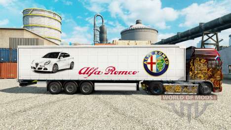 Alfa Romeo pele para reboques para Euro Truck Simulator 2