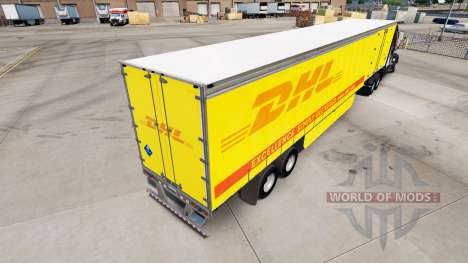 Pele DHL para cortina semi-reboque para American Truck Simulator
