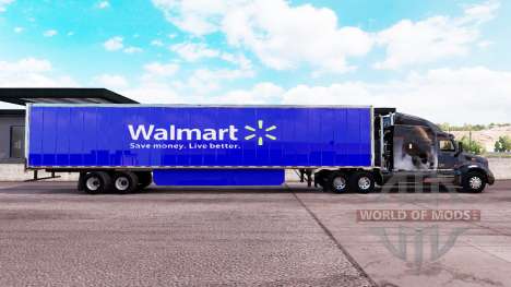 Pele Walmart estendida do trailer para American Truck Simulator