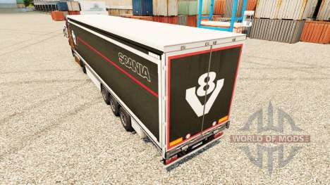 Pele Scania V8 semi para Euro Truck Simulator 2