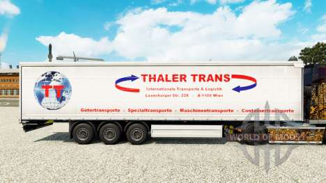 Pele Thaler Trans em uma cortina semi-reboque para Euro Truck Simulator 2