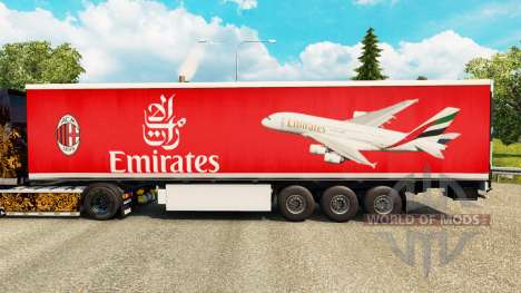 A Emirates Airlines pele para reboques para Euro Truck Simulator 2